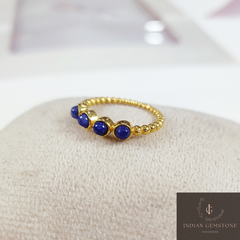 Blue Sapphire Stacking Ring, Simple Sapphire Ring, Handmade Jewelry, September Birthstone, Sapphire Jewelry, Bohemian Ring, Wedding Jewelry