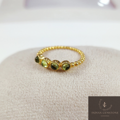 Beautiful Light Green Peridot Ring, Handmade Jewelry,  August Birthstone, Peridot Jewelry, Anniversary Ring,