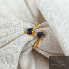 Natural Blue Sapphire Ring, Boho Jewelry, Real Raw Sapphire Ring, Dainty Ring, Birthstone Jewelry, Handmade Stone Ring, Engagement Ring