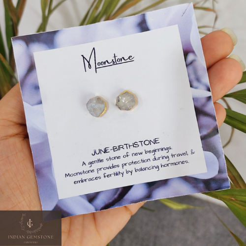 Amazing All Birthstone Stud Earring, Healing Crystal Earring