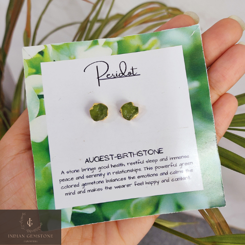 Amazing All Birthstone Stud Earring, Healing Crystal Earring