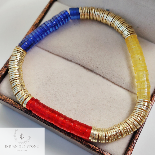 Multi Color Bead Bracelet, Bead Stack Bracelet, Layered Stack, Stackable Bracelet, Women’s Bracelet, Multi and Gold Bracelet, Unique Gifts