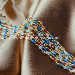 Multi Gemstone Rosary Chain, Beads Chain, Body Chain, Jewelry Making, Women Chain – SELLING BY FOOT