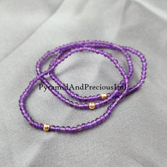 Amethyst Healing Bracelet, Spiritual Energy Protection Bracelet, Natural Stone Yoga Friendship Bracelet