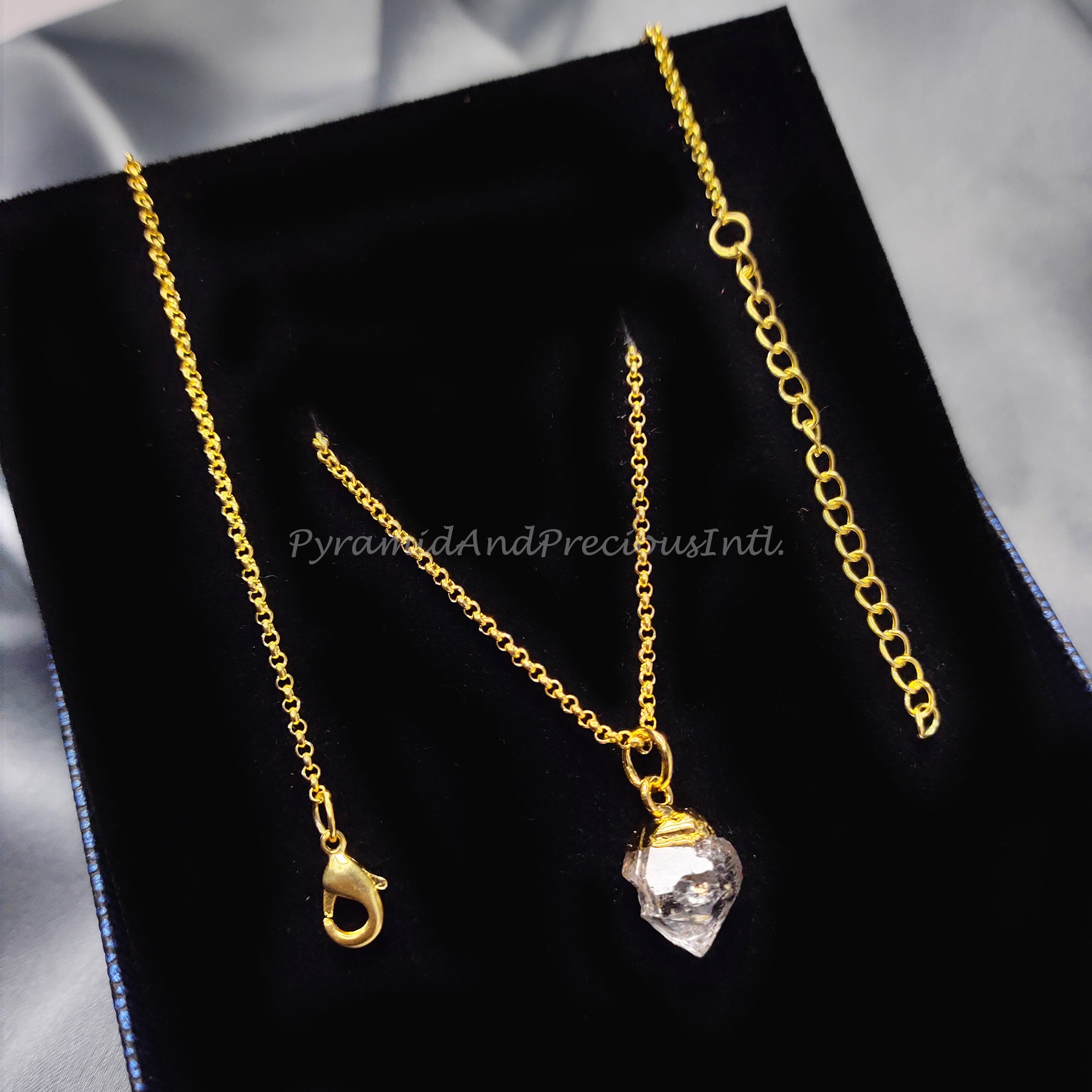 Herkimer Diamond Quartz Necklace, Raw Herkimer Jewelry, April Birthstone, Sold By One Necklace