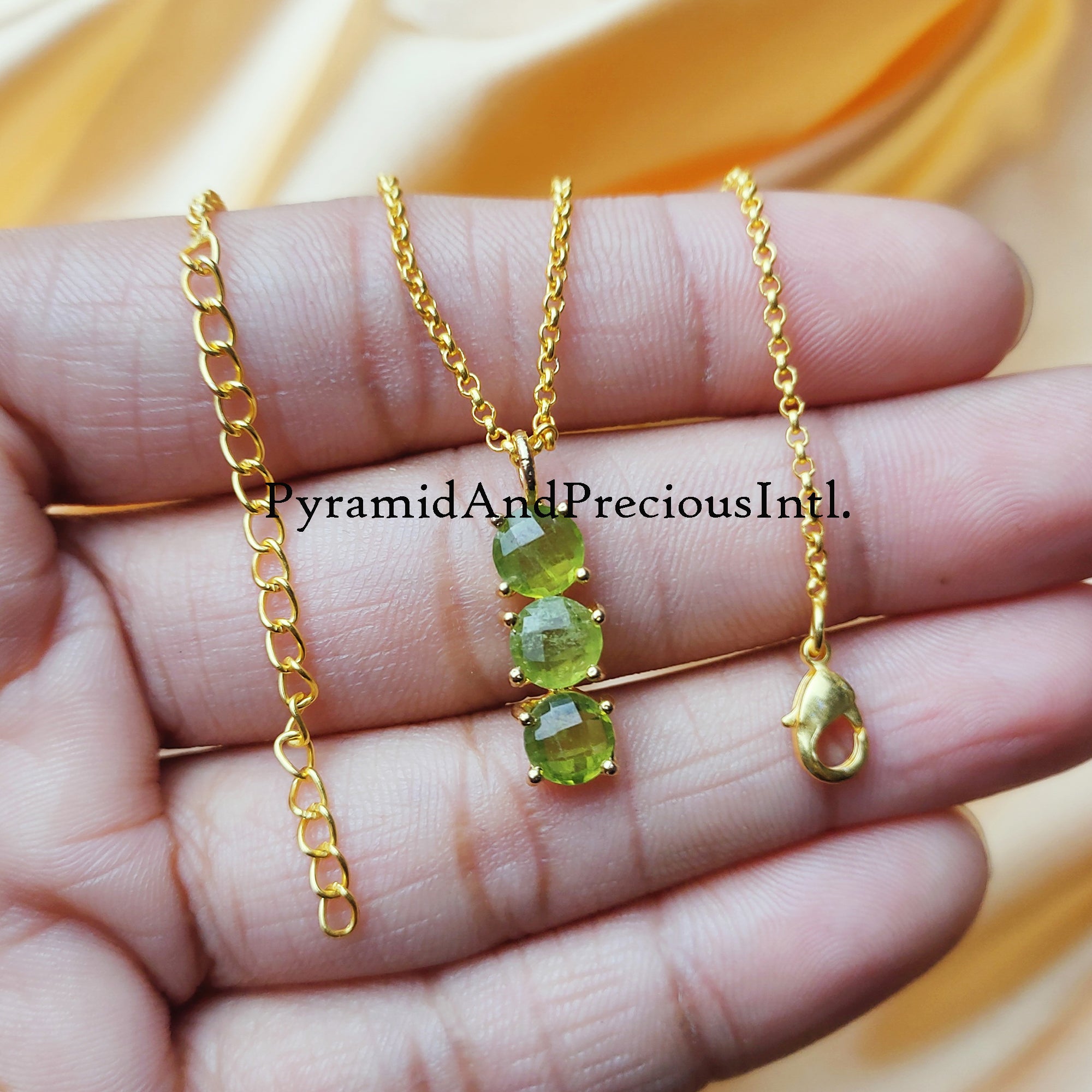 Peridot Necklace, Birthstone Necklace, Gemstone Necklace, Dainty Necklace