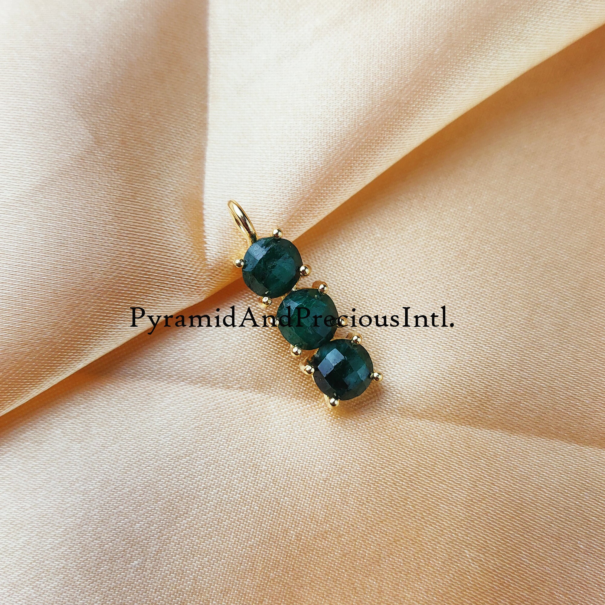 Emerald Necklace, Gold Emerald Necklace, May Birthstone, Gift for Her, Dainty Necklace