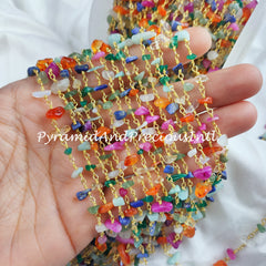Natural Multi Disco Chain, Beads Chain, Uncut Chain, Jewelry Making Chain, Women Chain, Necklace Chain – SELLING BY FOOT
