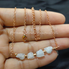 Rainbow Moonstone Necklace, Handmade Necklace, June Birthstone, Statement Jewelry, Gift For Her, Sold By Piece