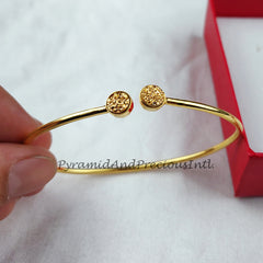 Natural golden Druzy bangle, gold plated bangle, 2 stone bangle, statement bangle, gift for women