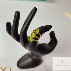 Raw Moldavite Ring, Electroplated Moldavite Jewelry, Dainty Moldavite Ring, Unique Ring, Raw gemstone Ring, Gift For Woman, Lovely Gift Ring