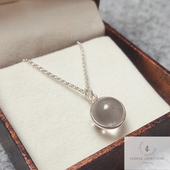 ﻿Clear Quartz Crystal Ball Necklace, Crystal Jewelry, Quartz Jewelry, Quartz Sphere Pendant, Quartz Crystal Ball, Quartz Crystal Pendant